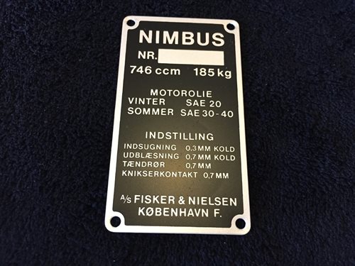 9500 Stelnummer plade 6B