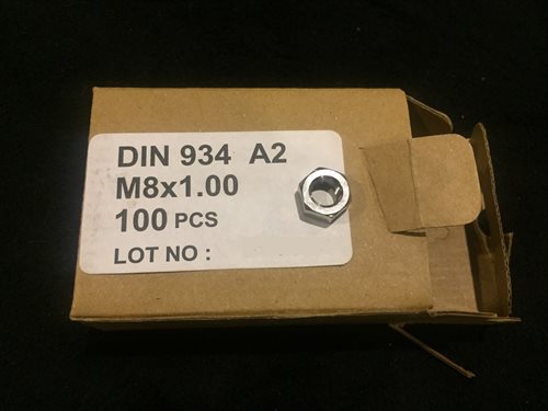 7259 Møtrik 8x1.0 RF